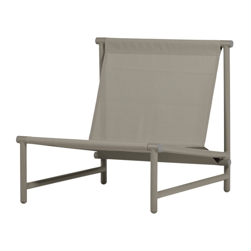 Loungestol Elvo 82 cm utendørs - Sand/Hvit - Hagemøbler & utemiljø - Loungemøbler - Loungestol utendørs