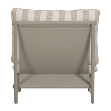 Loungestol Elvo 82 cm utendørs - Sand/Hvit - Hagemøbler & utemiljø - Loungemøbler - Loungestol utendørs