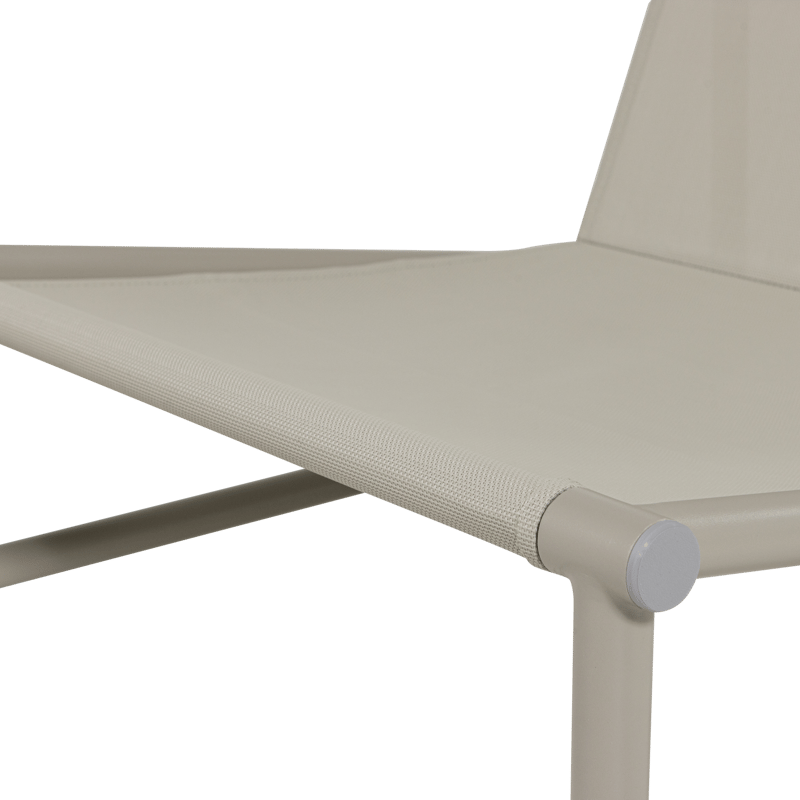 Loungestol Elvo 82 cm utendørs - Sand/Hvit - Hagemøbler & utemiljø - Loungemøbler - Loungestol utendørs