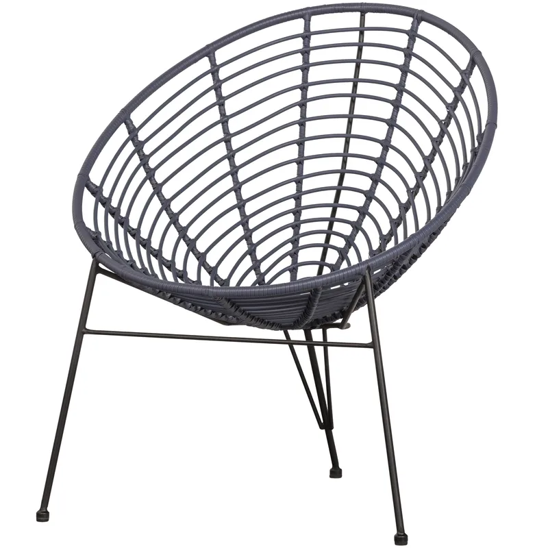 Loungestol Jane 72 cm utendørs, Blekk