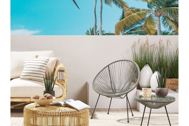 Cayaco Stol - Kunstrotting/Mørkegrå - Hagemøbler & utemiljø - Loungemøbler - Loungestol utendørs