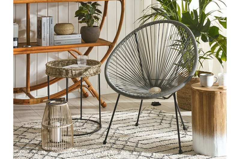 Cayaco Stol - Kunstrotting/Mørkegrå - Hagemøbler & utemiljø - Loungemøbler - Loungestol utendørs