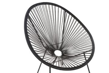 Cayaco Stol - Kunstrotting/Svart - Hagemøbler & utemiljø - Loungemøbler - Loungestol utendørs