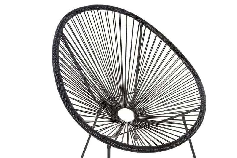 Cayaco Stol - Kunstrotting/Svart - Hagemøbler & utemiljø - Loungemøbler - Loungestol utendørs