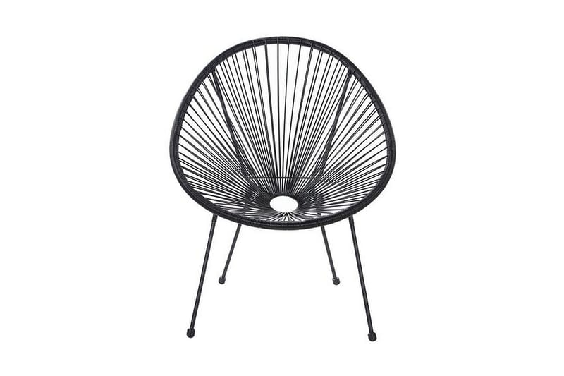 Cayaco Stol - Kunstrotting/Svart - Hagemøbler & utemiljø - Loungemøbler - Loungestol utendørs