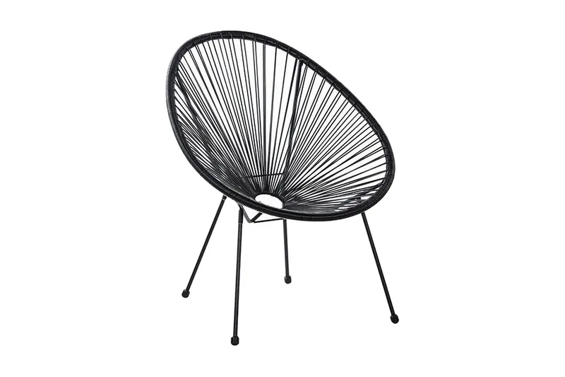 Cayaco Stol, Kunstrotting/Svart