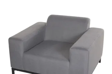 Hughen Lenestol 2-pk - Grå / Svart - Hagemøbler & utemiljø - Loungemøbler - Loungestol utendørs