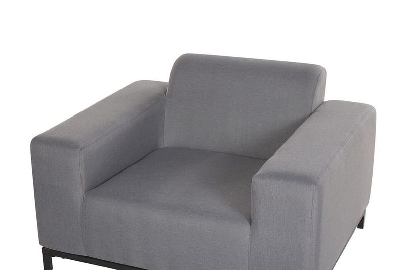 Hughen Lenestol 2-pk - Grå / Svart - Hagemøbler & utemiljø - Loungemøbler - Loungestol utendørs