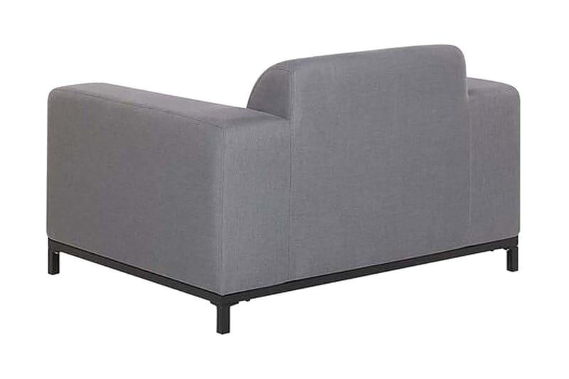 Hughen Lenestol 2-pk - Grå / Svart - Hagemøbler & utemiljø - Loungemøbler - Loungestol utendørs