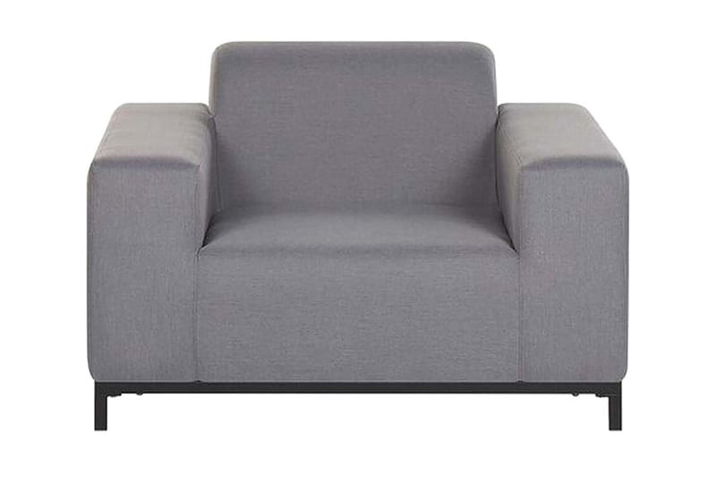 Hughen Lenestol 2-pk - Grå / Svart - Hagemøbler & utemiljø - Loungemøbler - Loungestol utendørs