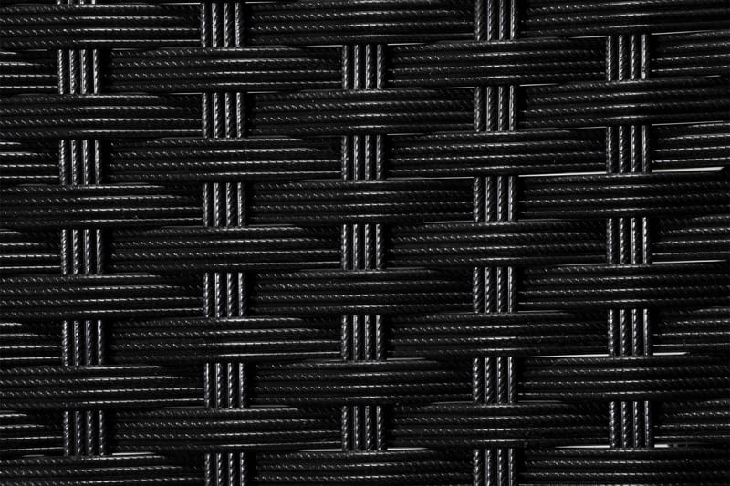 Jenny Justerbar Utendørs Spisestol – Regulerbar Lenestol i Kunstrotting - Svart - Hagemøbler & utemiljø - Loungemøbler - Loungestol utendørs