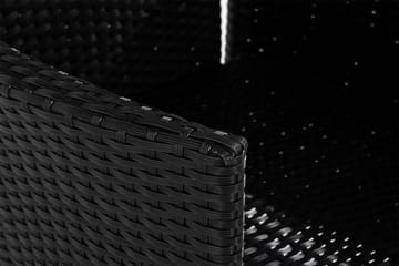 Jenny spisestol utendørs justerbar – justerbar utendørs lenestol i kunstrotting - Svart - Hagemøbler & utemiljø - Loungemøbler - Loungestol utendørs