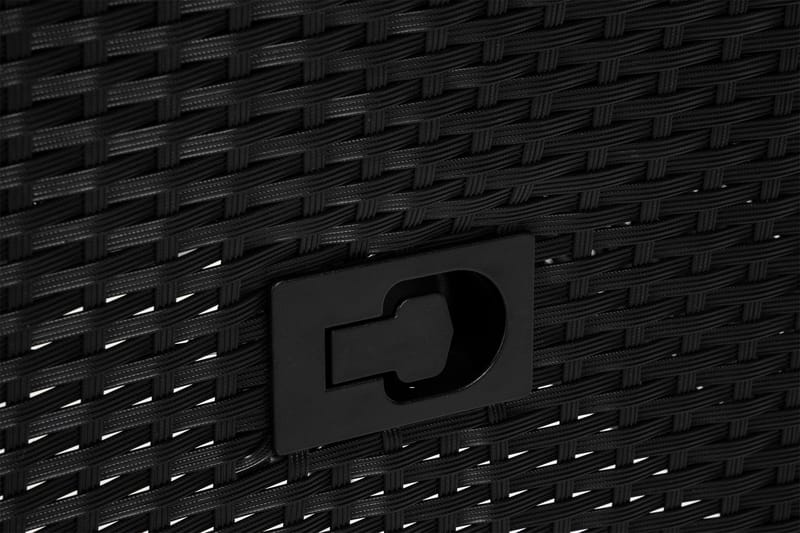 Jenny spisestol utendørs justerbar – justerbar utendørs lenestol i kunstrotting - Svart - Hagemøbler & utemiljø - Loungemøbler - Loungestol utendørs