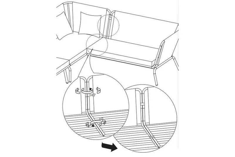 Lenestol Usteryd - Grå - Hagemøbler & utemiljø - Loungemøbler - Loungestol utendørs