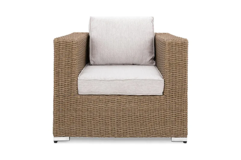 Marcus Loungelenestol m Pute - Natur - Hagemøbler & utemiljø - Loungemøbler - Loungestol utendørs