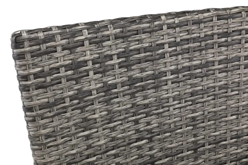 Thor utefåtölj – loungelenestol utemøbler i kunstrotting - Svart / grå - Hagemøbler & utemiljø - Loungemøbler - Loungestol utendørs