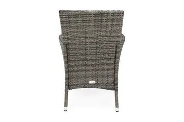 Thor utefåtölj – loungelenestol utemøbler i kunstrotting - Svart / grå - Hagemøbler & utemiljø - Loungemøbler - Loungestol utendørs