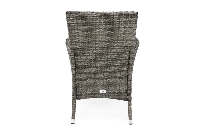 Thor utefåtölj – loungelenestol utemøbler i kunstrotting - Svart / grå - Hagemøbler & utemiljø - Loungemøbler - Loungestol utendørs