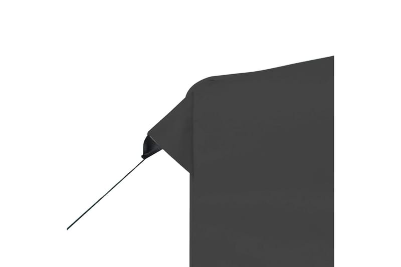 Profesjonelt foldbart festtelt aluminium 3x3 m antrasitt - Grå - Loungesofaer - Utesofa