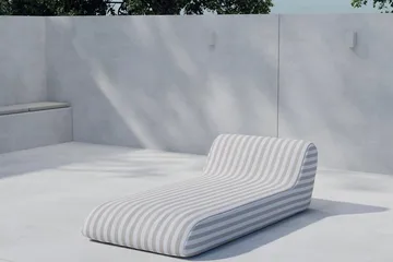 Redang solseng utendørs - Beige og hvite striper - Hagemøbler & utemiljø - Loungemøbler - Solseng