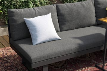 Samira Utesofa med sofabord – Solseng i aluminium - Grå - Hagemøbler & utemiljø - Loungemøbler - Loungesofaer