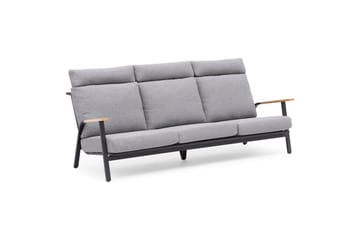 Sofa Hillerstorp Kungshult 3-seter Grå - Hagemøbler & utemiljø - Loungemøbler - Loungesofaer