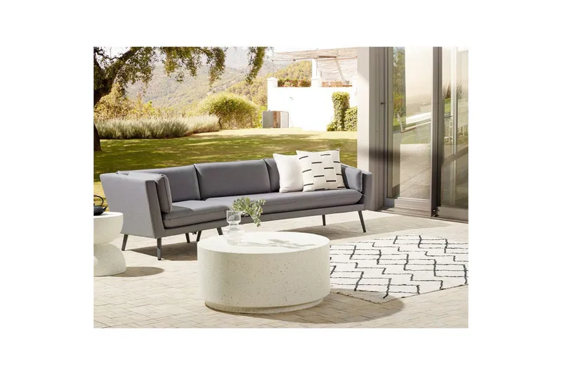 Soffa Beliani Loretello Beige/grå, Högervänd Grey Left-faced - Hagemøbler & utemiljø - Loungemøbler - Loungesofaer