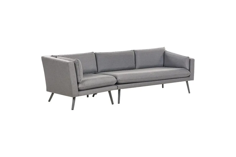 Soffa Beliani Loretello Beige/grå, Högervänd Grey Left-faced