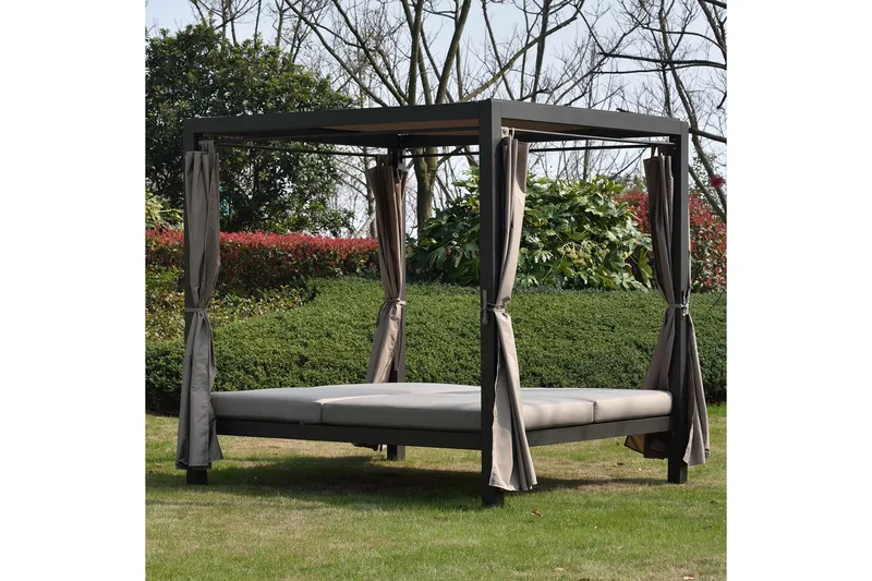 Marokko solseng - Mørkebrun/Beige - Hagemøbler & utemiljø - Loungemøbler - Solseng