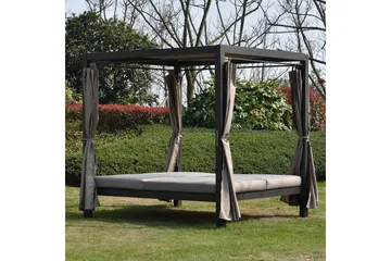 Marokko solseng - Mørkebrun/Beige - Hagemøbler & utemiljø - Loungemøbler - Solseng