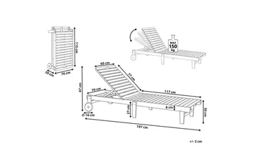 Solseng Pietralunga - Hagemøbler & utemiljø - Stoler & Lenestoler - Solsenger & solvogner