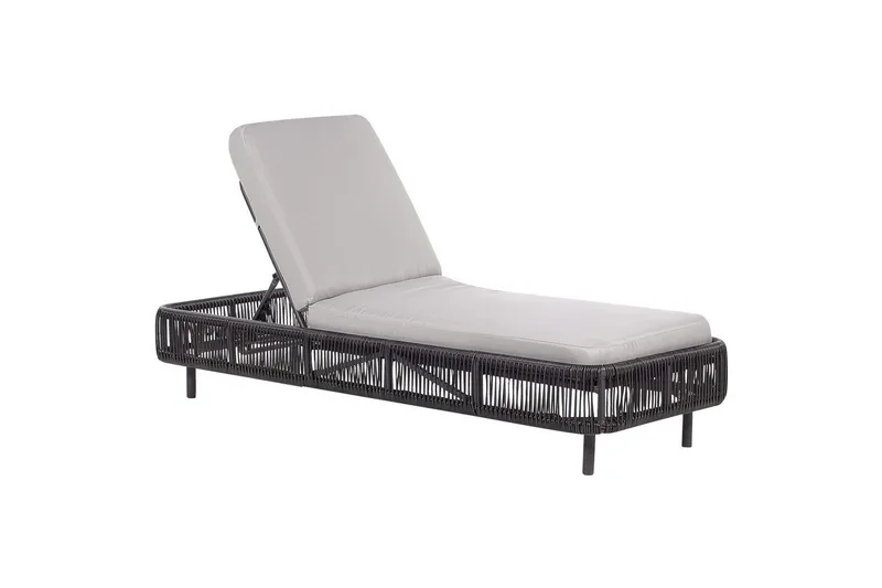 Solstol Osini - Grå, svart - Hagemøbler & utemiljø - Stoler & Lenestoler - Solsenger & solvogner