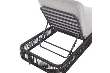 Solstol Osini - Grå, svart - Hagemøbler & utemiljø - Stoler & Lenestoler - Solsenger & solvogner