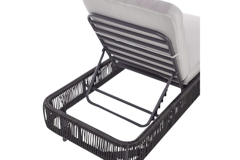 Solstol Osini - Grå, svart - Hagemøbler & utemiljø - Stoler & Lenestoler - Solsenger & solvogner