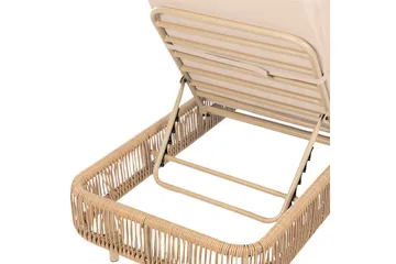 Solstol Osini - Naturlig, beige - Hagemøbler & utemiljø - Stoler & Lenestoler - Solsenger & solvogner