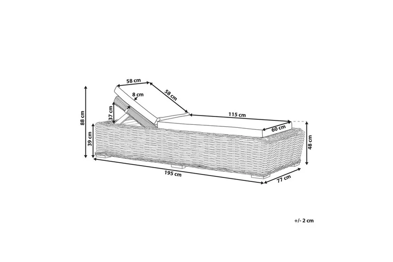 Solstol Palese - Hagemøbler & utemiljø - Loungemøbler - Solseng