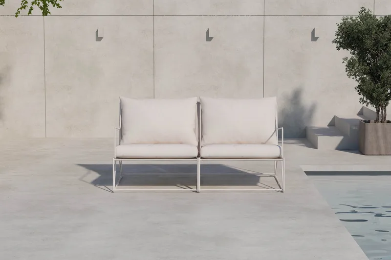 Usteryd 2-seters Loungesofa - Hagemøbler & utemiljø - Balkong & terrasse - Balkongmøbler - Balkongsofa