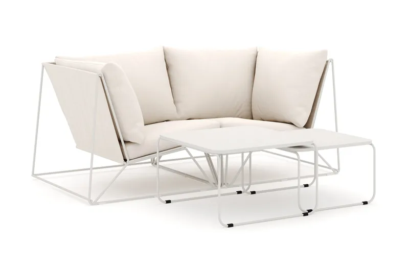 Usteryd utendørs rett 2-seters sofa, Beige/Beige