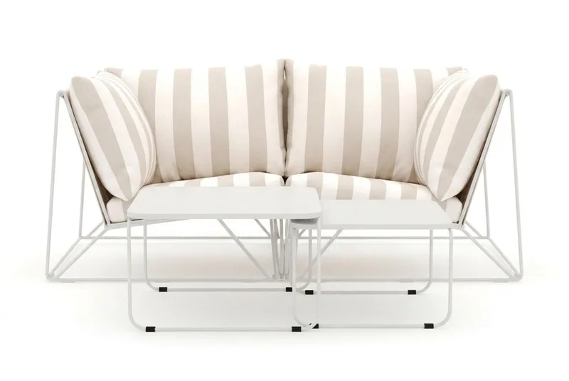 Usteryd utendørs rett 2-seters sofa - Beige/Stripete - Hagemøbler & utemiljø - Loungemøbler - Loungegrupper