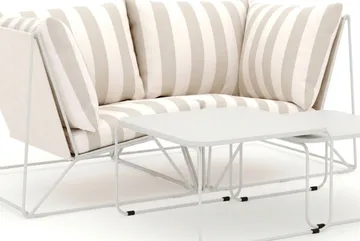 Usteryd utendørs rett 2-seters sofa - Beige/Stripete - Hagemøbler & utemiljø - Loungemøbler - Loungegrupper