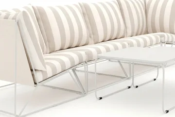 Usteryd utendørs rett 4-seters sofa - Beige/Stripet - Hagemøbler & utemiljø - Loungemøbler - Loungesofaer