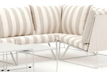 Usteryd utendørs U-sofa 7-seters med lukket avslutning - Beige/Striped - Hagemøbler & utemiljø - Loungemøbler - Loungegrupper