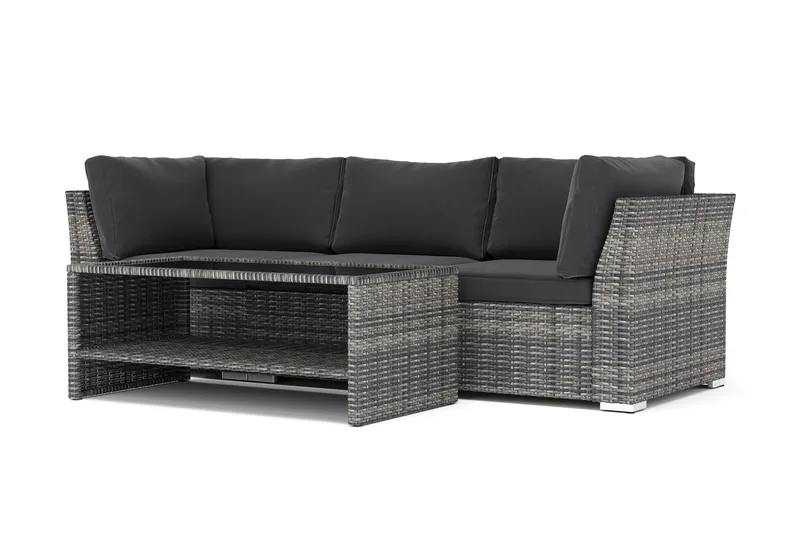 Wisconsin utendørs rett 3-seters sofa, Grå