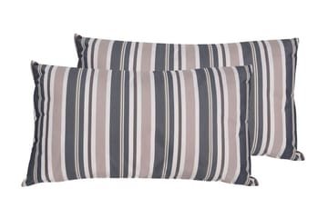 Barrie Utendørspute 42x60 cm - Brun/Blå/Beige - Hagemøbler & utemiljø - Puter - Hageputer