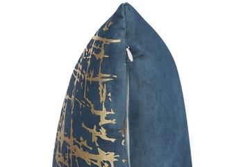 Beneton Utendørspute 45x45 cm - Blå/Gull - Hagemøbler & utemiljø - Puter - Hageputer