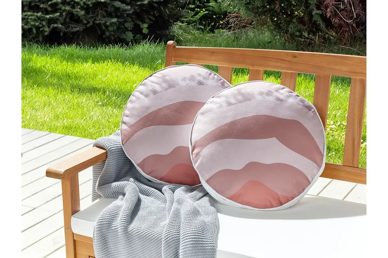 Busto Utendørspute 40 cm Rund Rund - Rosa - Hagemøbler & utemiljø - Puter - Hageputer