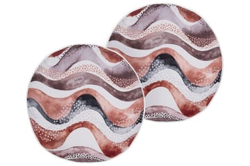 Cannole Utendørspute 40 cm Rund - Brun/Hvit/Sort - Hagemøbler & utemiljø - Puter - Hageputer