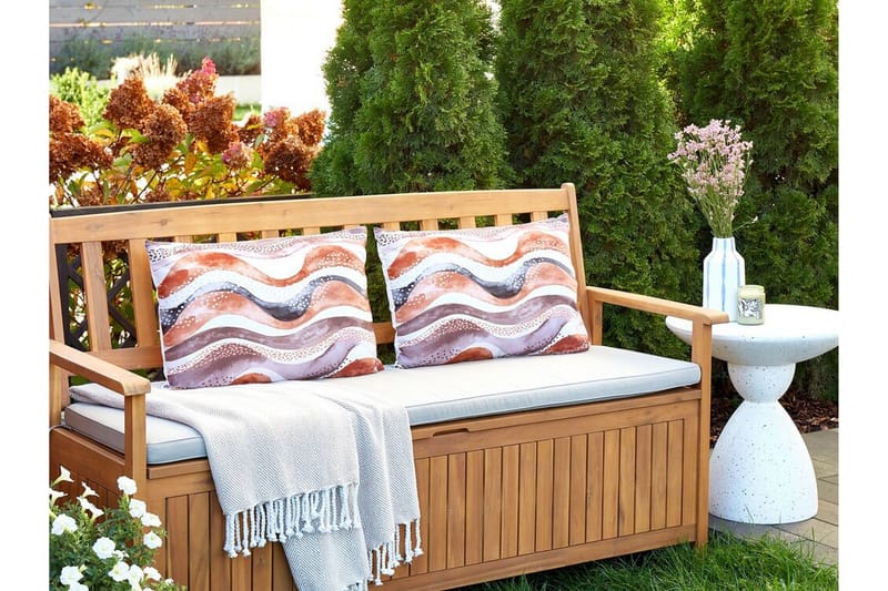 Cannole Utendørspute 42x60 cm - Brun/Hvit/Sort - Hagemøbler & utemiljø - Puter - Hageputer