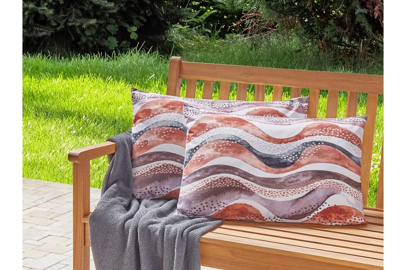 Cannole Utendørspute 42x60 cm - Brun/Hvit/Sort - Hagemøbler & utemiljø - Puter - Hageputer