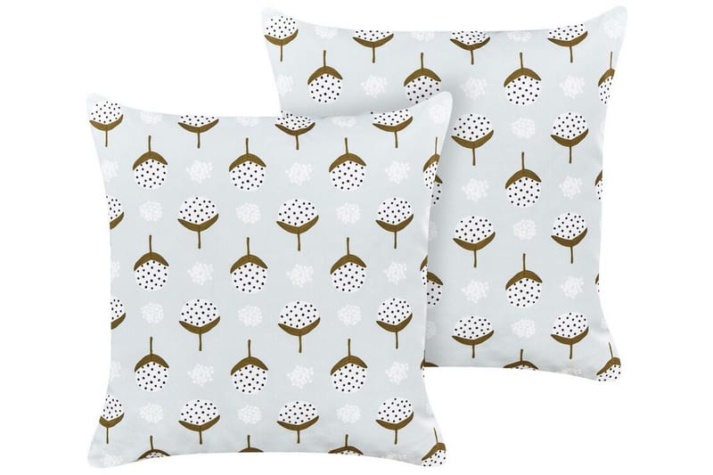 Carini Utendørspute 45x45 cm - Grønn/Hvit - Hagemøbler & utemiljø - Puter - Hageputer